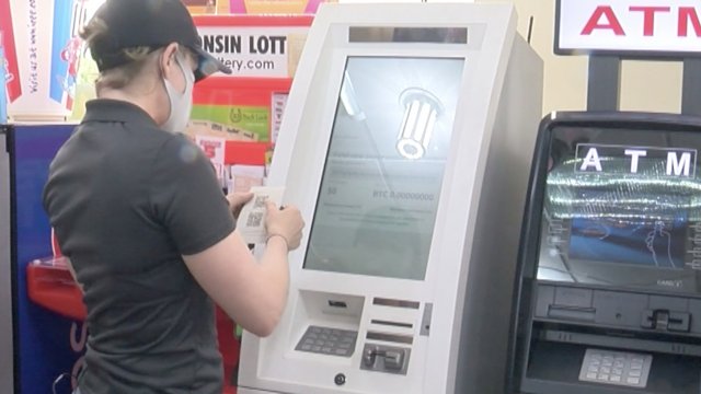 A cryptocurrency vending machine.