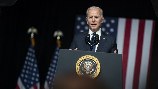 President Joe Biden speaks as he commemorates the 100th anniversary of the Tulsa race massacre.