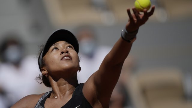 Tennis star Naomi Osaka at the French Open
