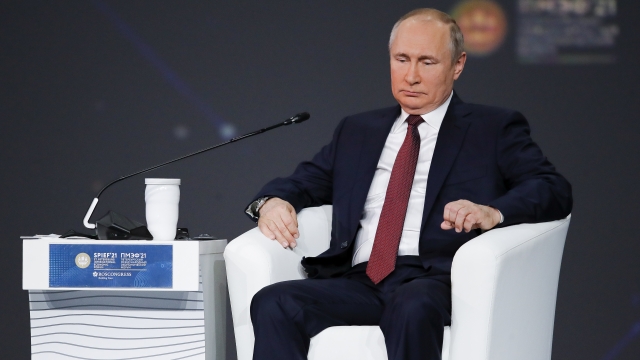 Russian President Vladimir Putin attends the St. Petersburg International Economic Forum in St. Petersburg