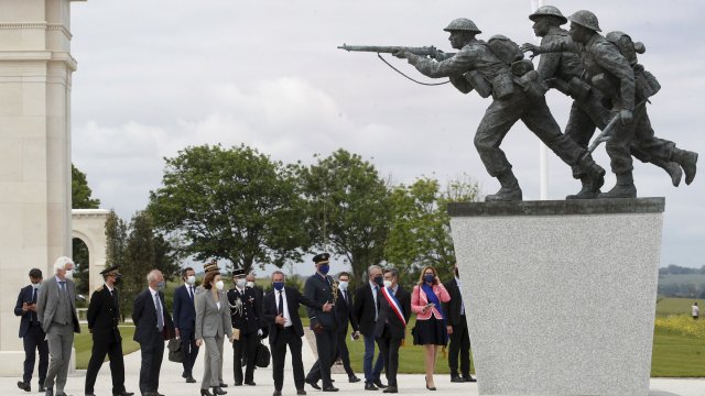 British Normandy Memorial inauguration in France