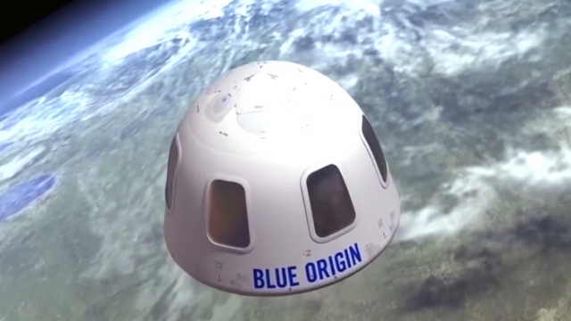 File illustration provided by Blue Origin shows the capsule that the company aims to take tourists into space