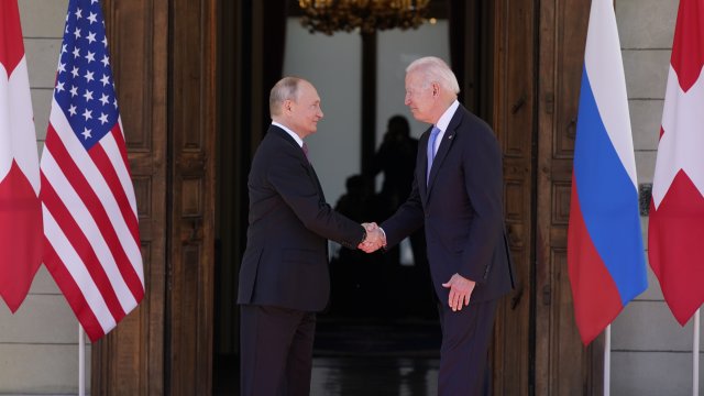 Russian President Vladimir Putin and U.S. President Joe Biden
