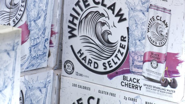 Packages of White Claw.