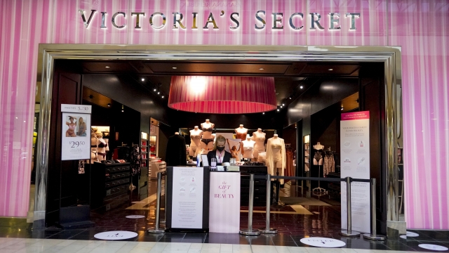 The entrance to a Victoria's Secret store at a shopping mall