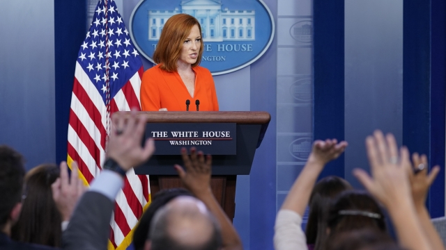 White House press secretary Jen Psaki speaks during the daily briefing at the White House in Washington