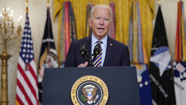 President Joe Biden speaks about the American troop withdrawal from Afghanistan.