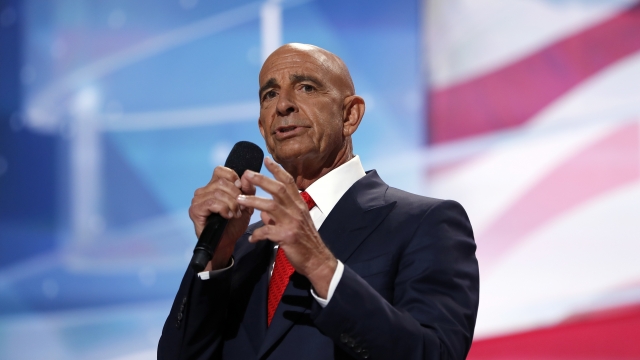 Tom Barrack, CEO of Colony Capital speaks at the Republican National Convention.