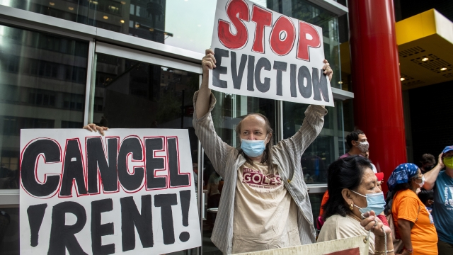 Housing advocates protest
