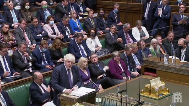The UK Parliament in session