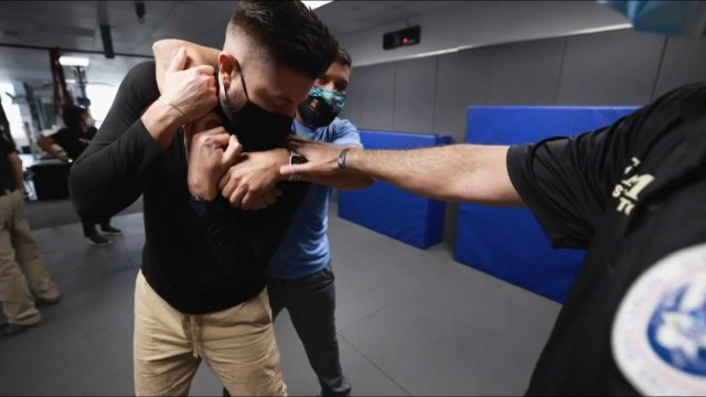 Men teach self defense.