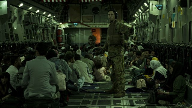 U.S. Air Force, a U.S. Air Force loadmaster, assigned to the 816th Expeditionary Airlift Squadron