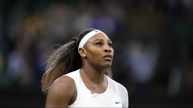 Serena Williams at Wimbledon in June 2021.