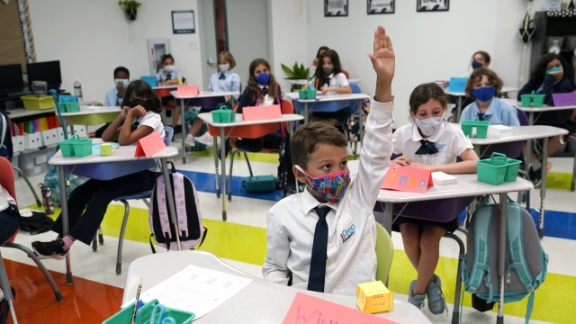 Students attend school in Miami, Florida.
