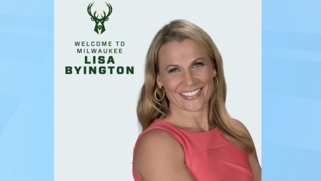 Milwaukee Bucks NBA TV play-by-play announcer Lisa Byington.