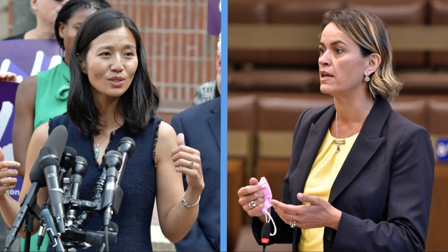 City Councilors Michelle Wu and Annissa Essaibi George