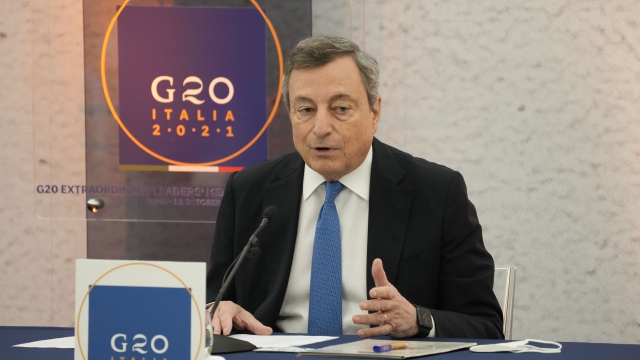 Italian Premier Mario Draghi.