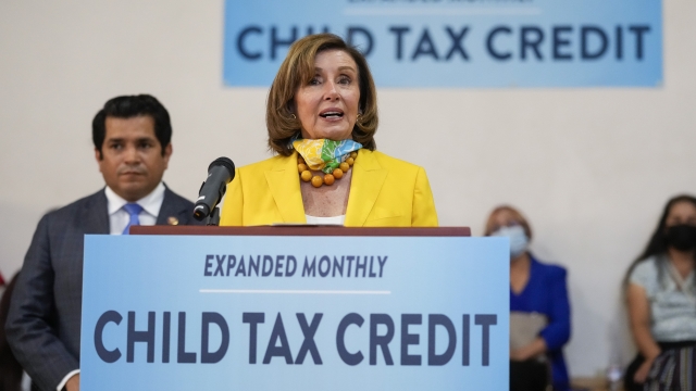Speaker of the House Nancy Pelosi speaks about the Child Tax Credit.