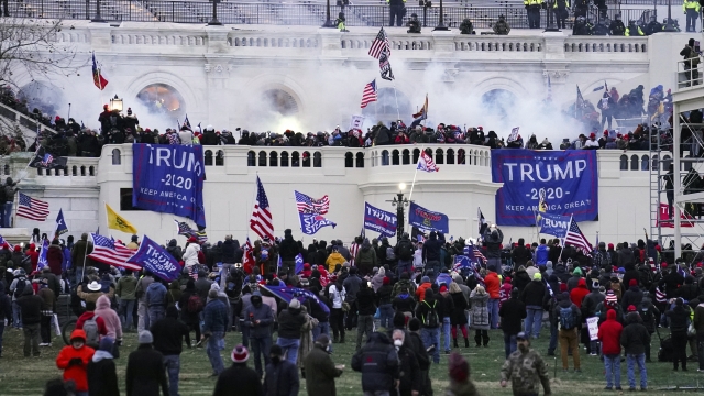 Violent protesters storm the Capitol in Washington on Jan. 6, 2021.