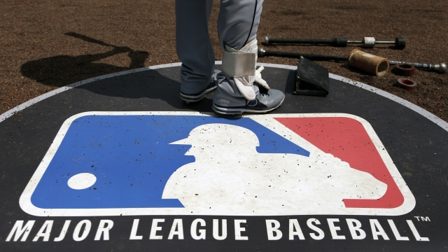 Major League Baseball logo.