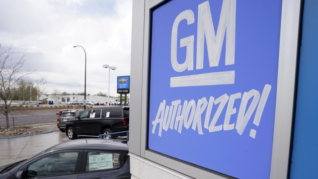 General Motors sign at a dealership.