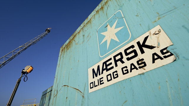 An A.P. Moller-Maersk's oil rig.