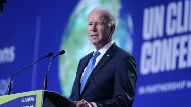 President Joe Biden speaks at the COP26 U.N. Climate Summit