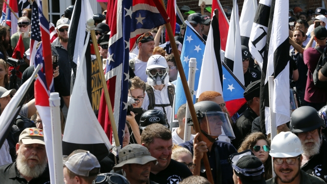 White nationalist demonstrators.