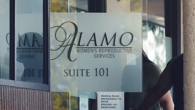 Sign on the door for Alamo Women's Reproductive Services