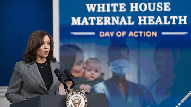 Vice President Kamala Harris speaks to mark the first federal Maternal Health Day of Action