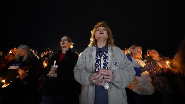A candlelight vigil in Mayfield, Ky.