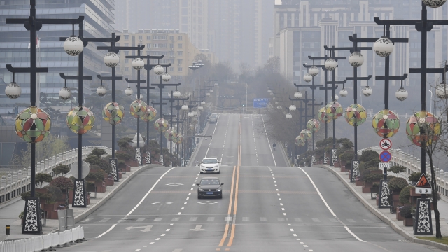 Empty street in China
