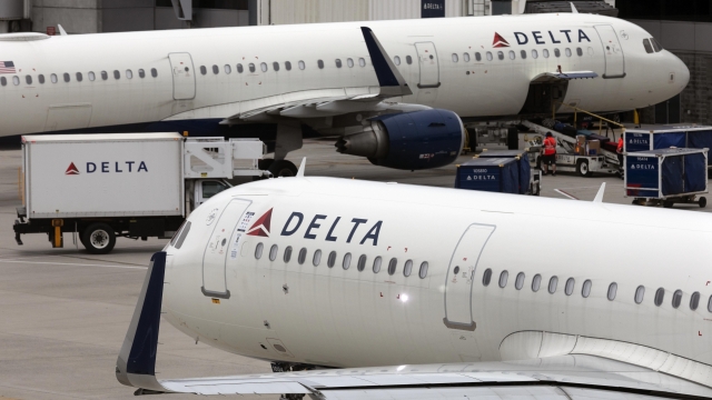 Delta Air Lines planes.