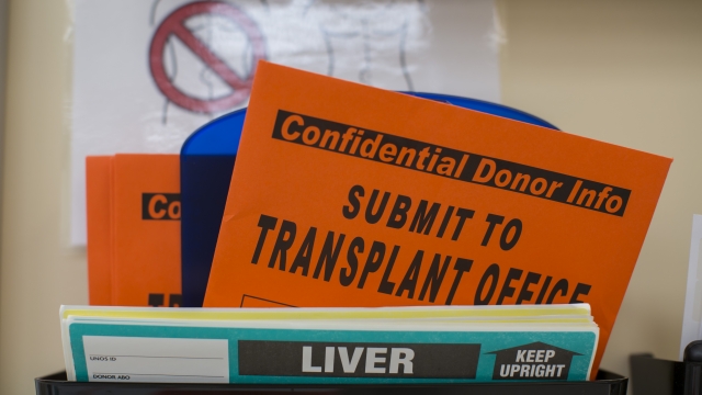 Organ donation paperwork at Mid-America Transplant Services in St. Louis
