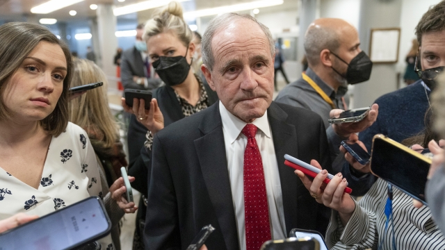 Senate Foreign Relations Committee Ranking Member Jim Risch, (R) Idaho, talks to reporters.