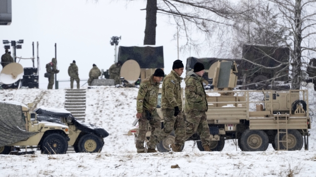 U.S. Troops Setting Up Camp In Poland, Miles From Ukraine Border