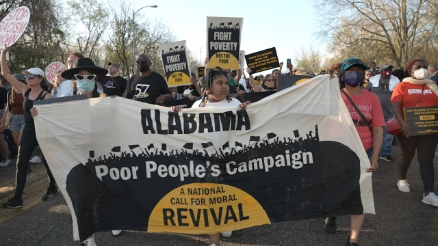 People commemorates the 57th anniversary of 'Bloody Sunday' in Alabama.