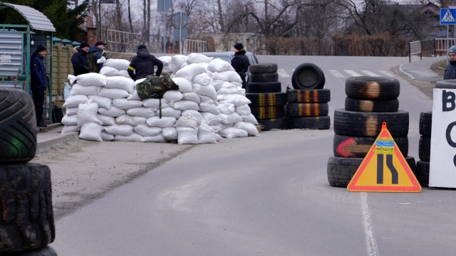Newsy Gets Inside Look At Checkpoint Set Up Outside Of Lviv, Ukraine