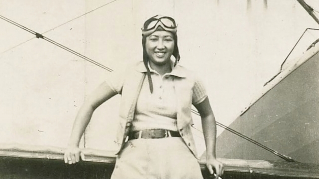 Hazel Ying Lee, the first Chinese American woman to join the WASP (Women Airforce Service Pilots) during World War II.