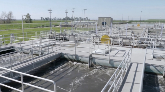 A wastewater treatment plant