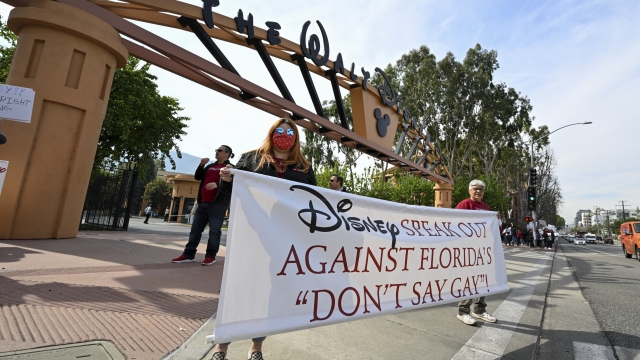 Disney speak out against Florida Don't Say Gay banner