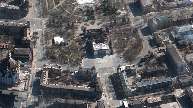 Satellite image of Mariupol, Ukraine