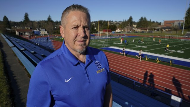 Former Bremerton High School assistant football coach Joe Kennedy