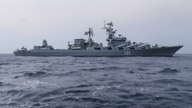 Russian navy missile cruiser