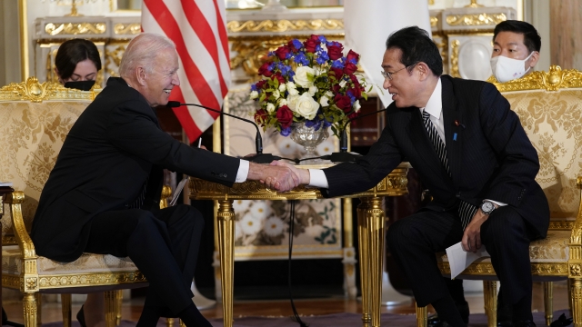 U.S. President Joe Biden and Japanese Prime Minister Fumio Kishida
