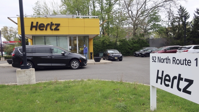 A Hertz car rental