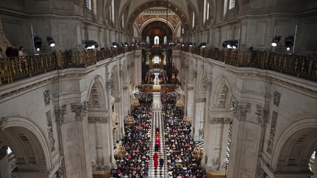 A service of thanksgiving for the reign of Queen Elizabeth II at St Paul’s Cathedral in London