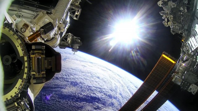 View of Earth from a spacecraft