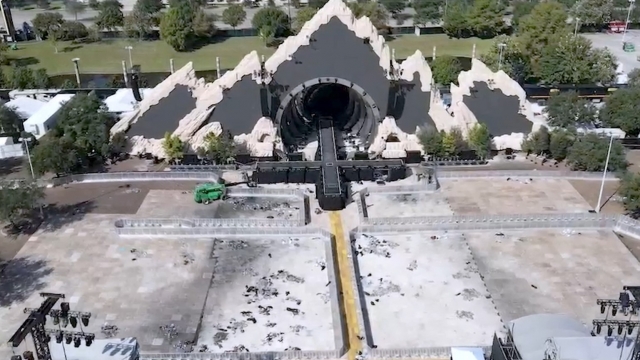An empty Astroworld stage