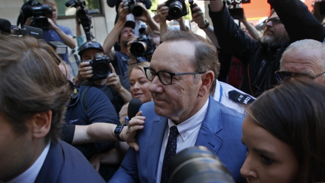 Kevin Spacey leaving court